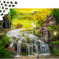 1000 Pieces Jigsaw Puzzle - A Log Cabin by the Magic Creek (1608)