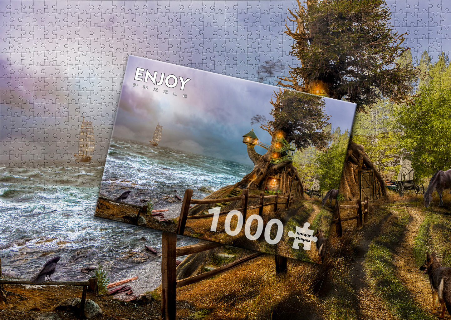 1000 Pieces Jigsaw Puzzle - The Magic Lighthouse (1611)