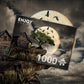 1000 Pieces Jigsaw Puzzle - A Log Cabin on a Cliff (1614)