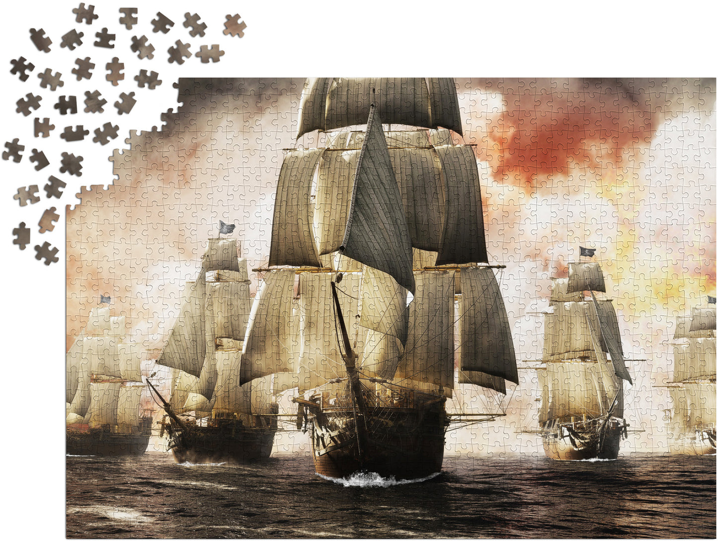 1000 Pieces Jigsaw Puzzle - Pirates Victory (1620)