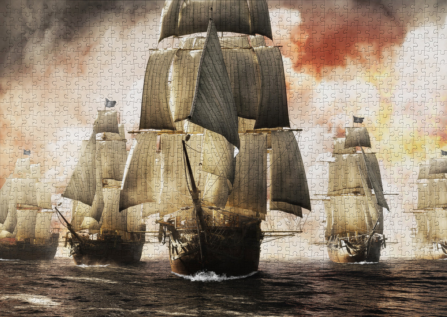 1000 Pieces Jigsaw Puzzle - Pirates Victory (1620)