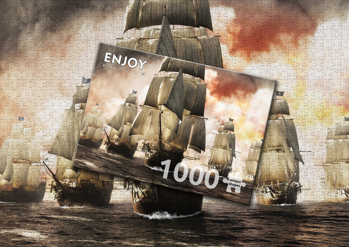 1000 Pieces Jigsaw Puzzle - Pirates Victory (1620)