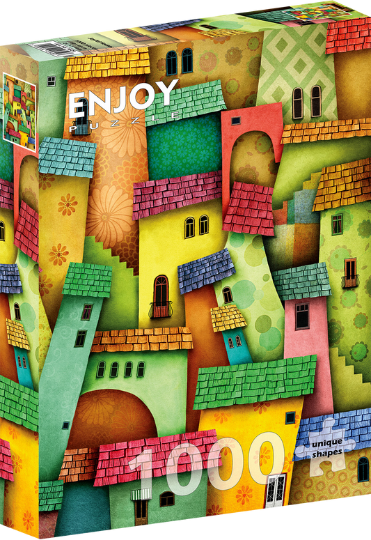 1000 Pieces Jigsaw Puzzle - Joyful Houses (1629)