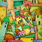 1000 Pieces Jigsaw Puzzle - Joyful Houses (1629)
