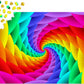 1000 Pieces Jigsaw Puzzle - Gradient Rainbow Swirl (1638)
