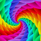 1000 Pieces Jigsaw Puzzle - Gradient Rainbow Swirl (1638)
