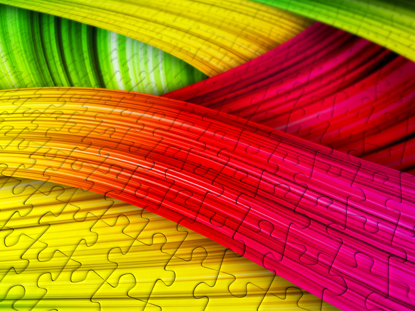 1000 Pieces Jigsaw Puzzle - Knitting Rainbows (1644)