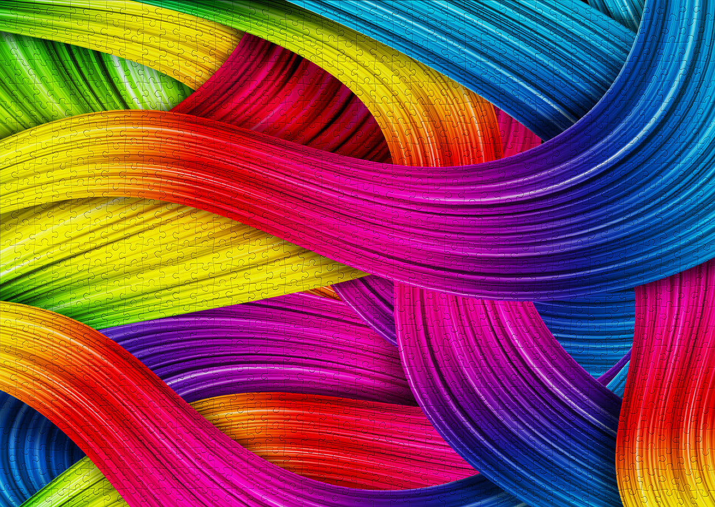 1000 Pieces Jigsaw Puzzle - Knitting Rainbows (1644)