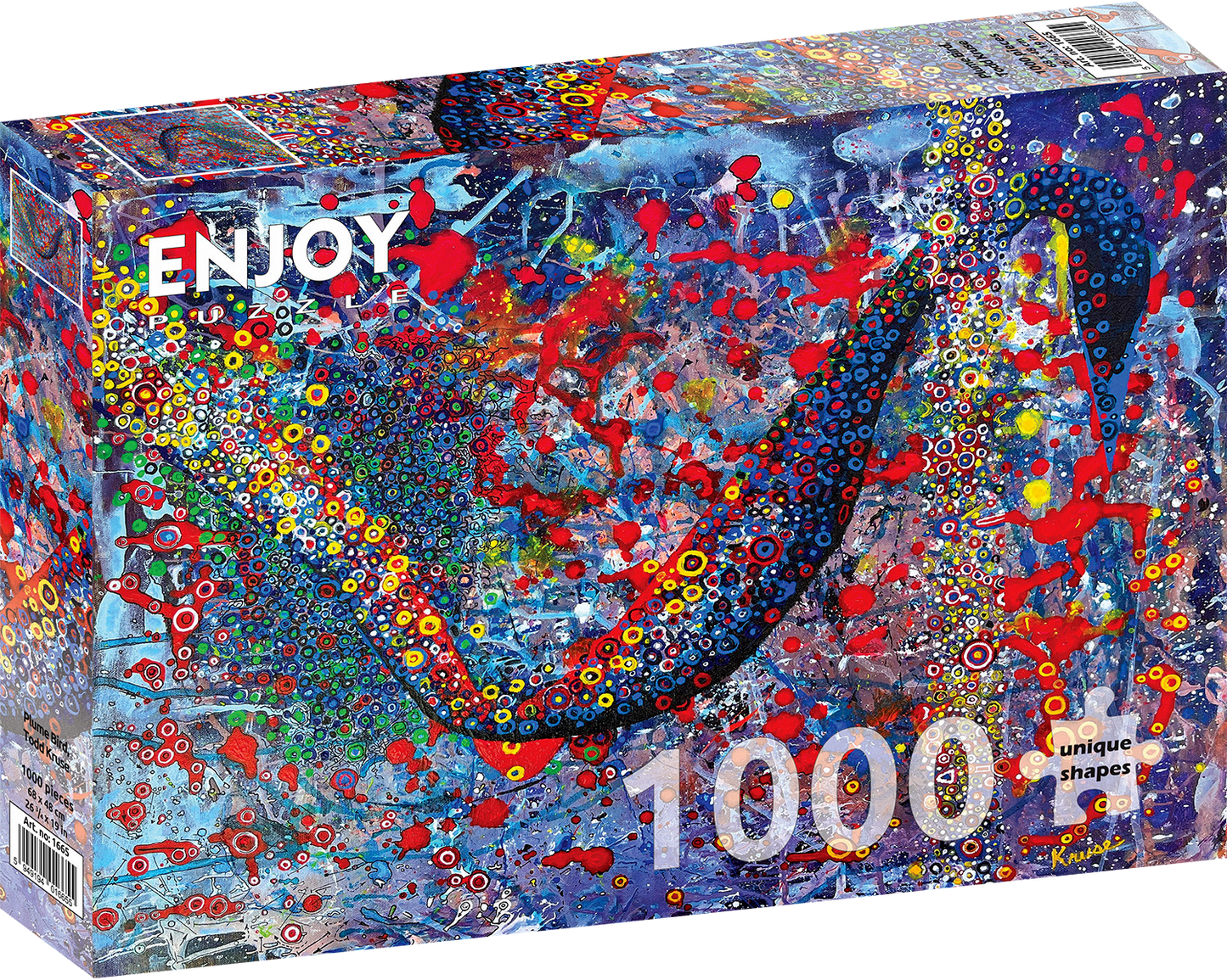 1000 Pieces Jigsaw Puzzle - Plume Bird (1665)