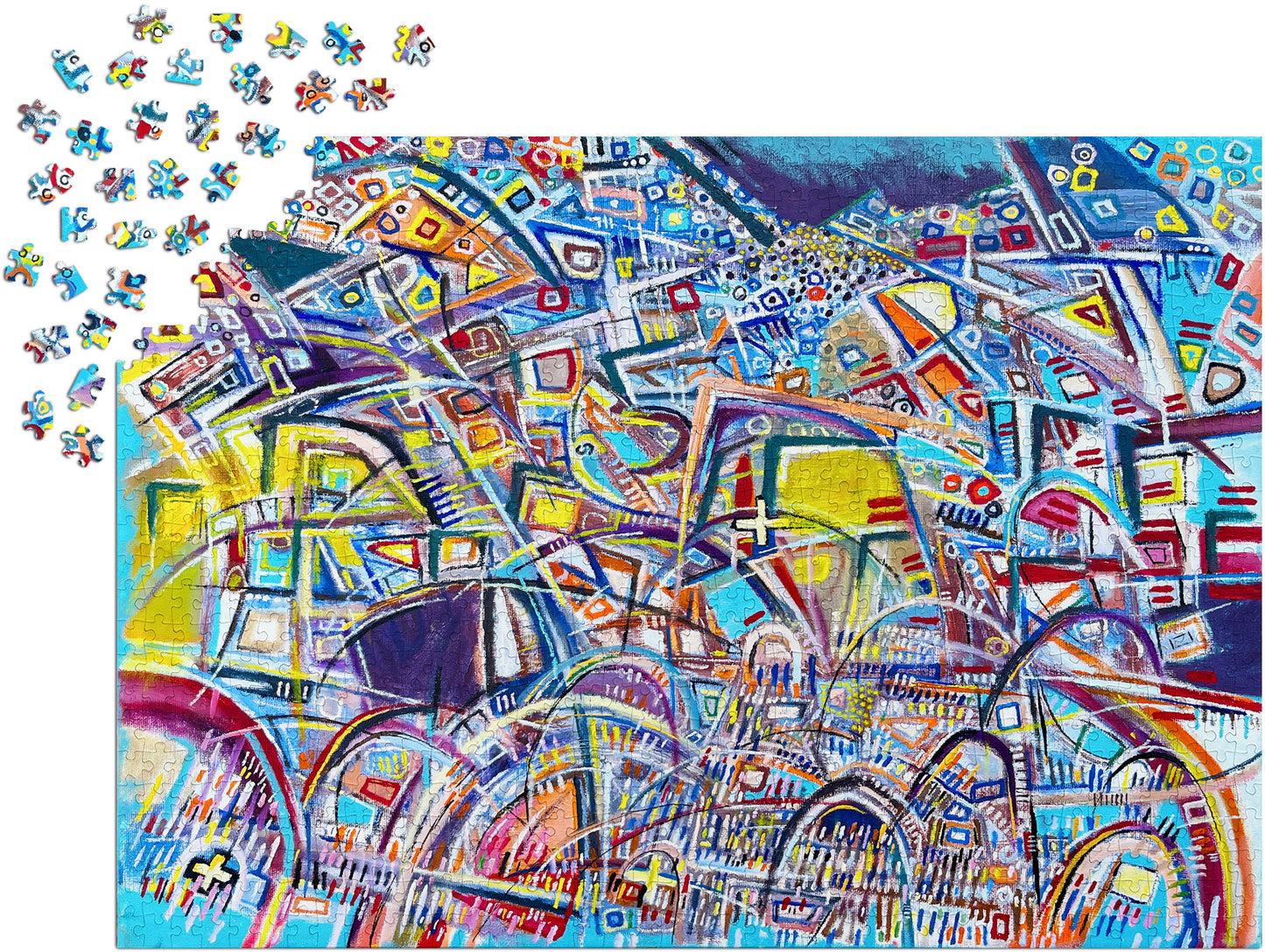 1000 Pieces Jigsaw Puzzle - Curve Tensions (1668)