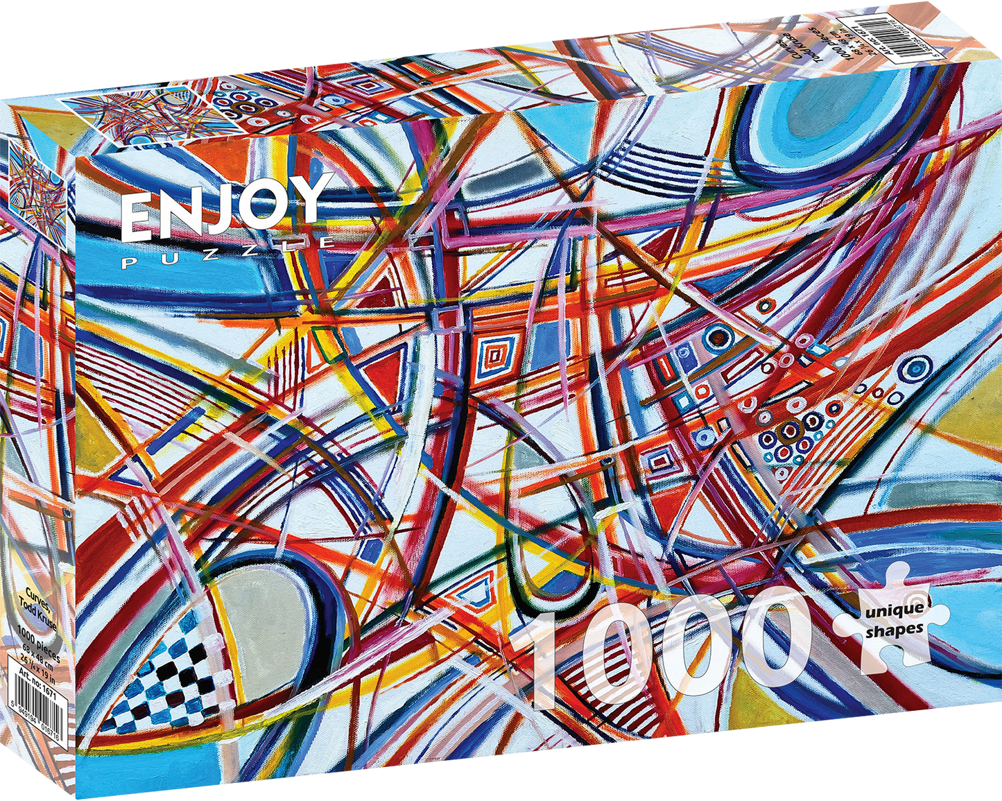 1000 Pieces Jigsaw Puzzle - Curves (1671)