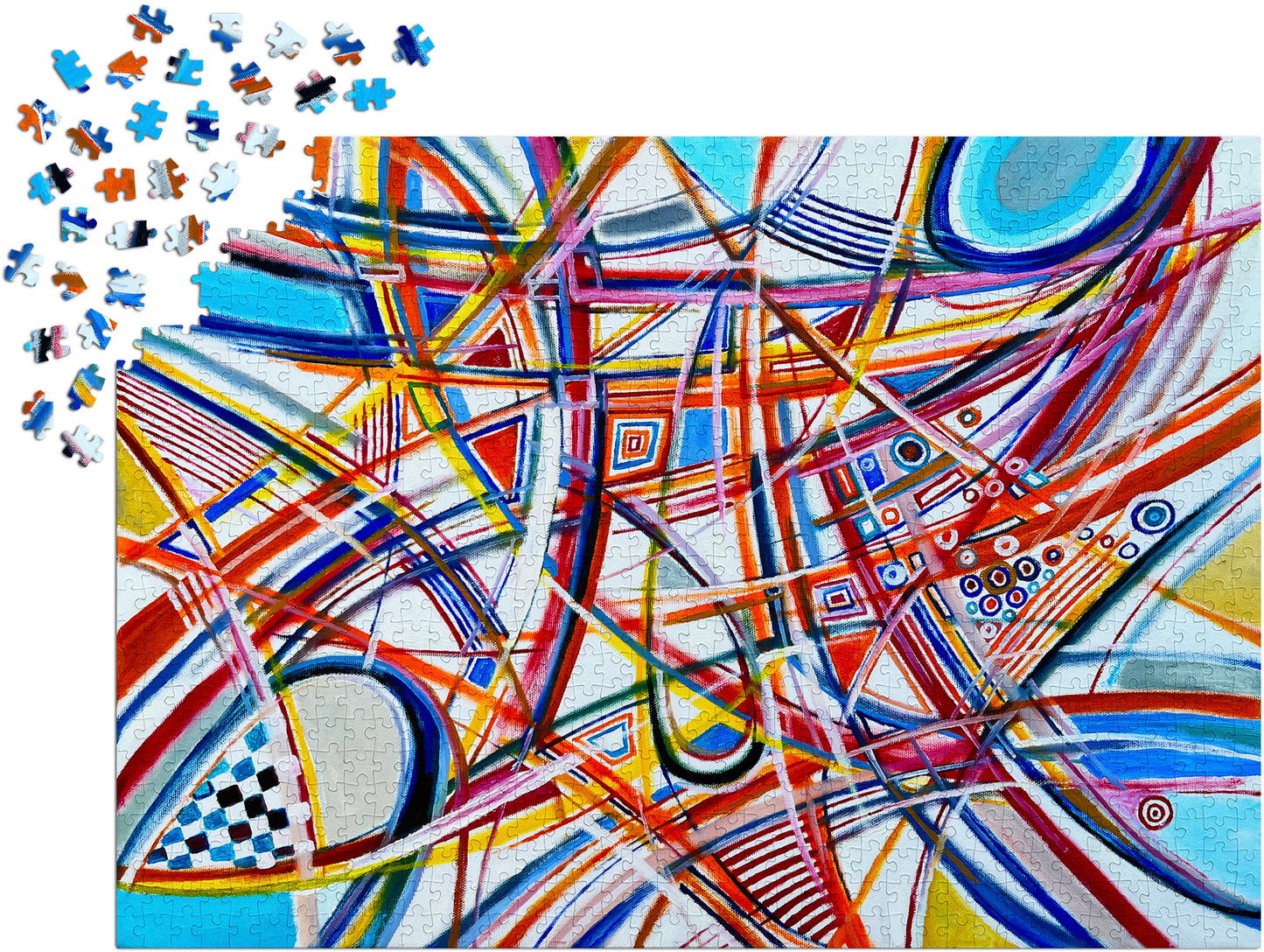 1000 Pieces Jigsaw Puzzle - Curves (1671)