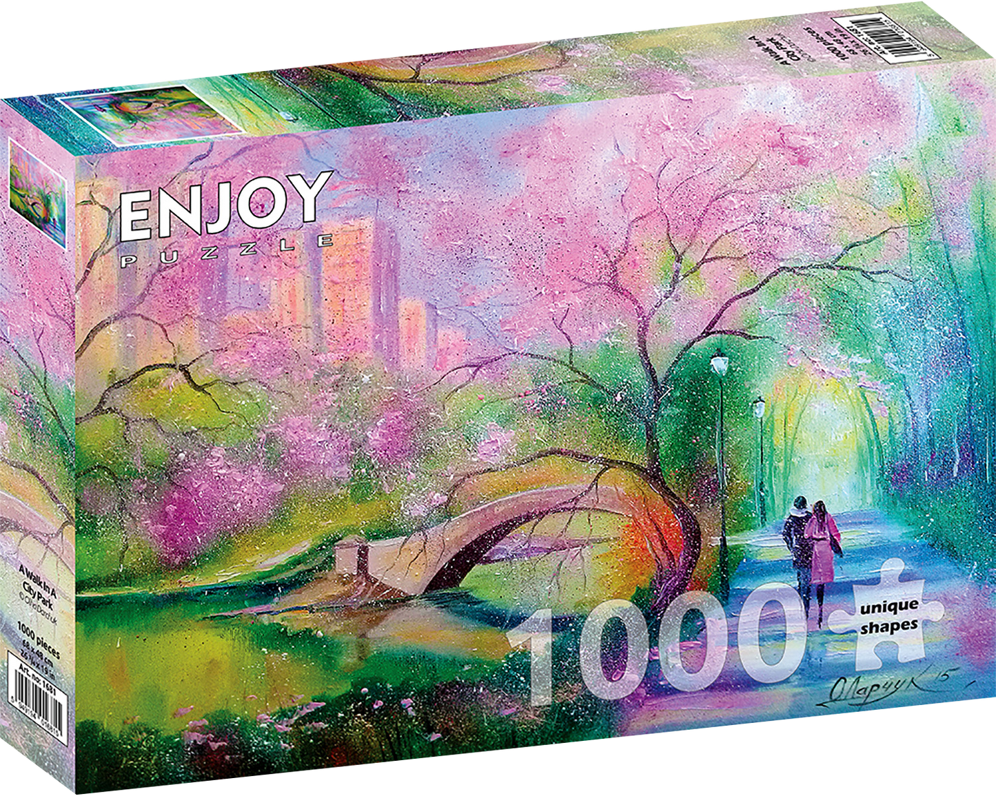 1000 Pieces Jigsaw Puzzle - A Walk In A City Park (1681)