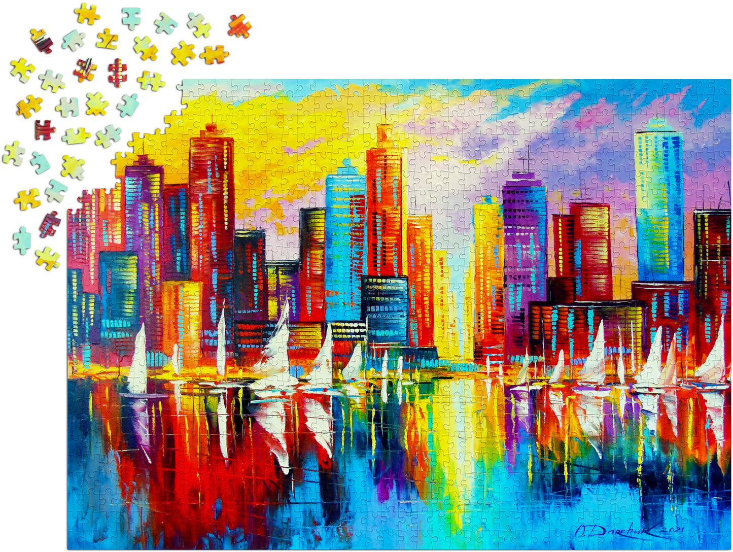 1000 Pieces Jigsaw Puzzle - An Evening in New York (1684)