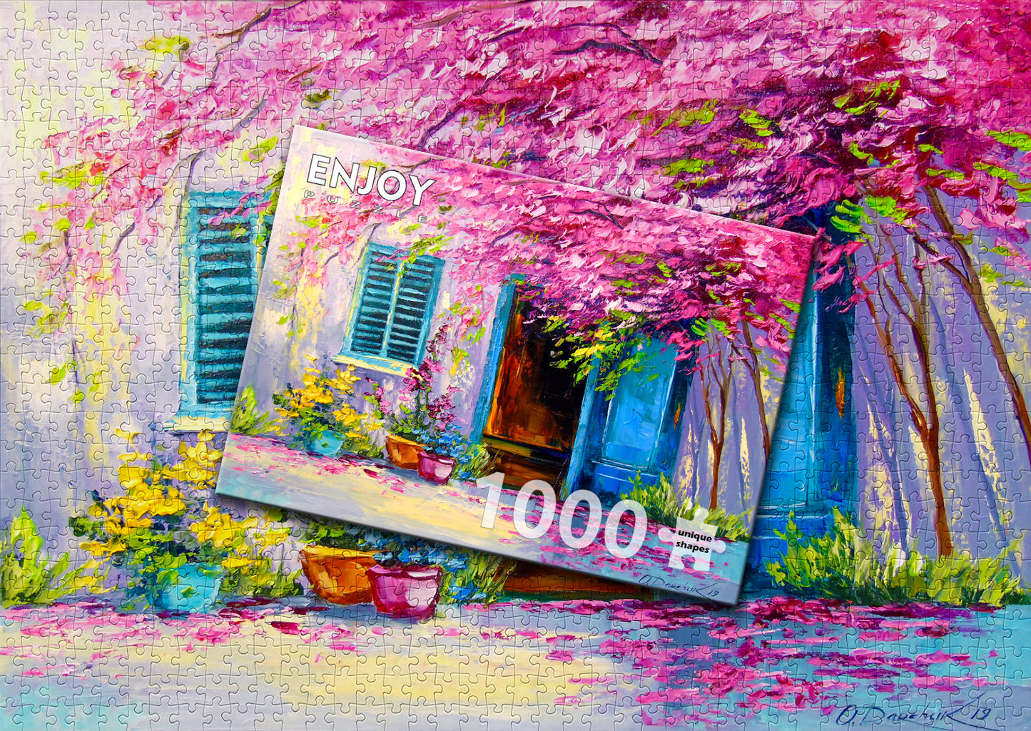 1000 Pieces Jigsaw Puzzle - Blooming Courtyard (1693)