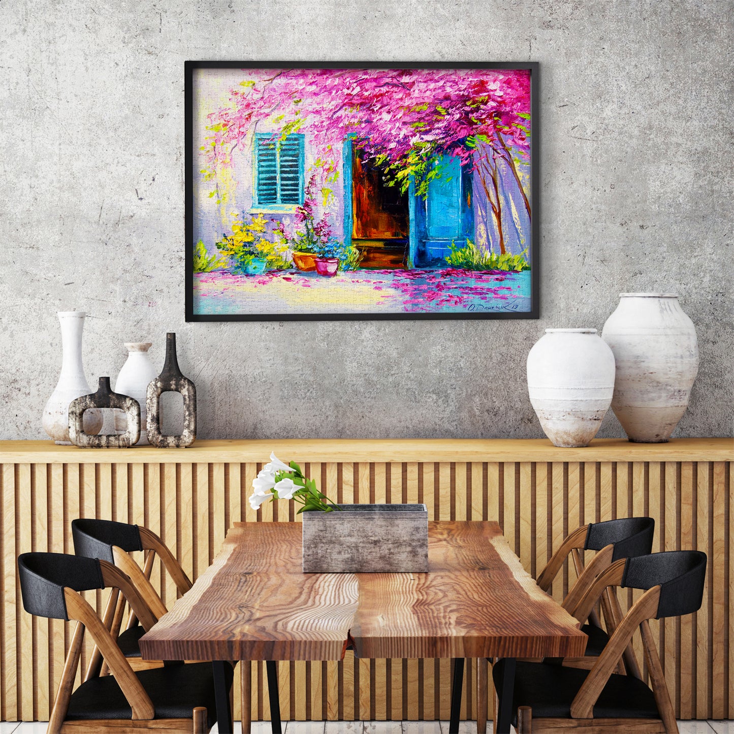 1000 Pieces Jigsaw Puzzle - Blooming Courtyard (1693)