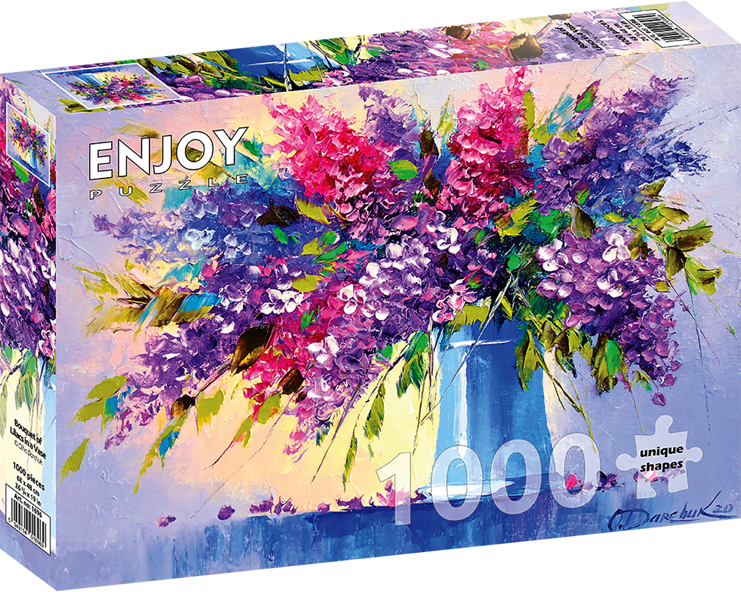 1000 Pieces Jigsaw Puzzle - Bouquet of Lilacs in a Vase (1696)