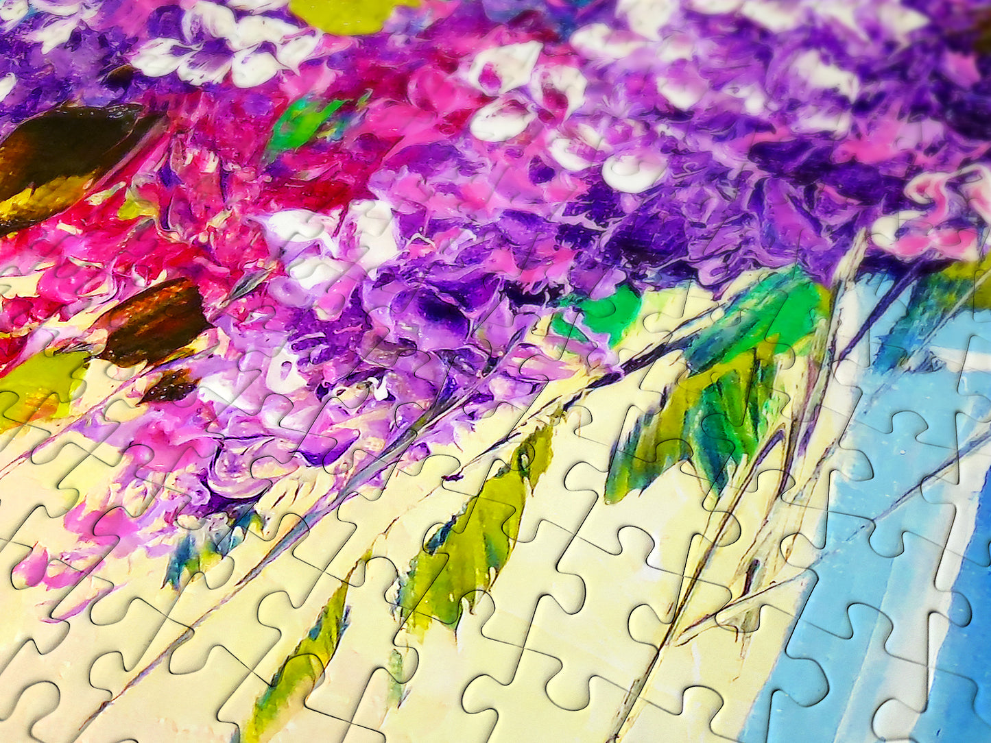 1000 Pieces Jigsaw Puzzle - Bouquet of Lilacs in a Vase (1696)