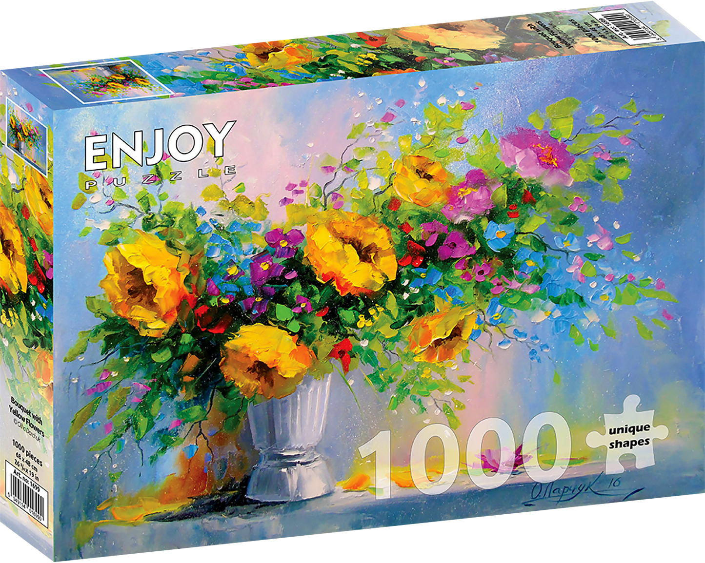 1000 Pieces Jigsaw Puzzle - Bouquet with Yellow Flowers (1699)