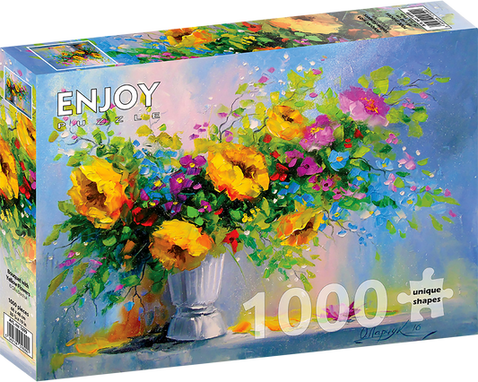 1000 Pieces Jigsaw Puzzle - Bouquet with Yellow Flowers (1699)