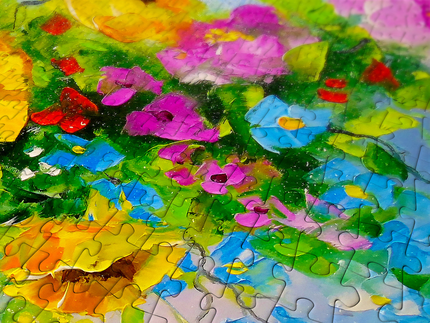 1000 Pieces Jigsaw Puzzle - Bouquet with Yellow Flowers (1699)