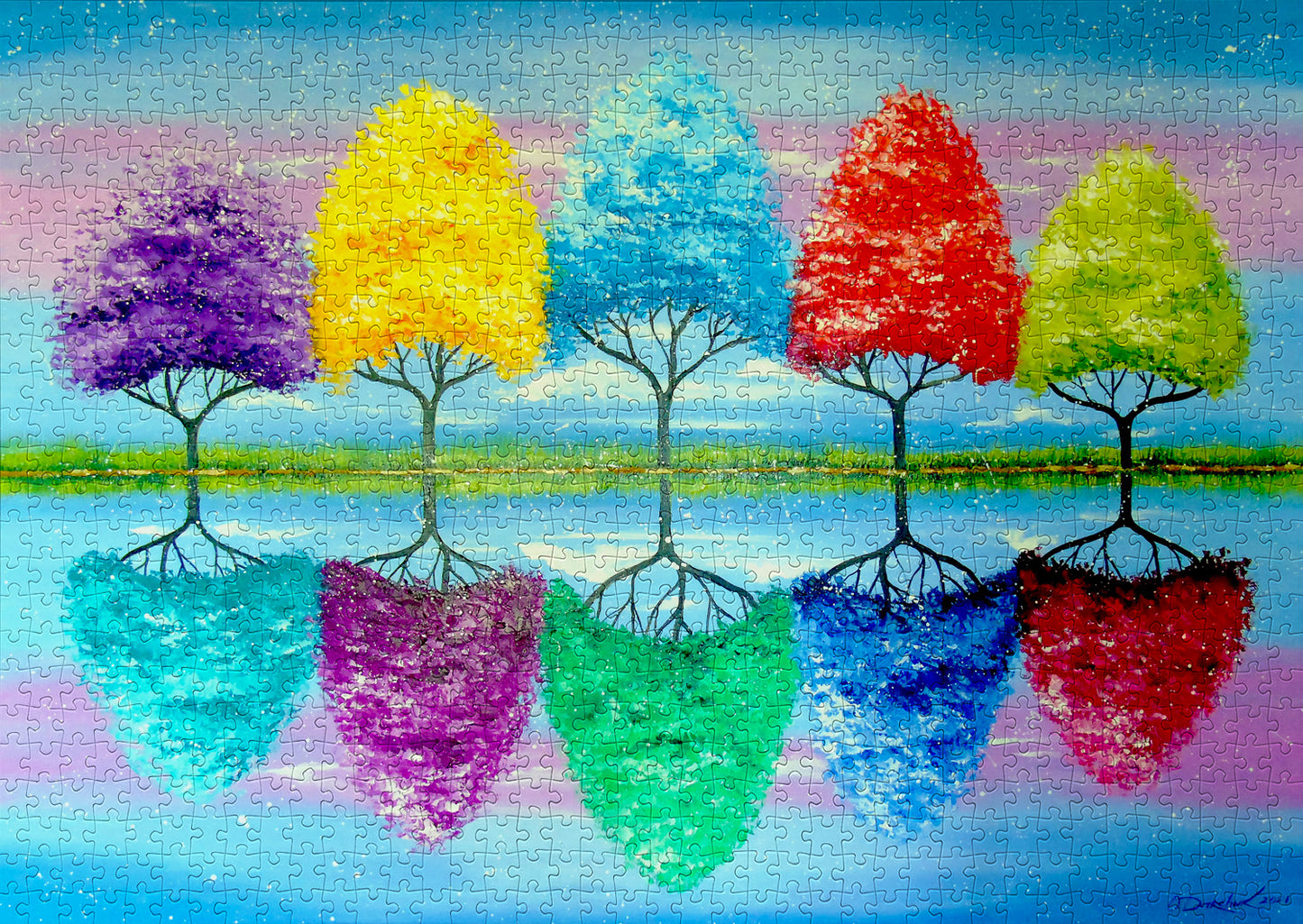 1000 Pieces Jigsaw Puzzle - Each Tree Has Its Own Colorful History (1702)