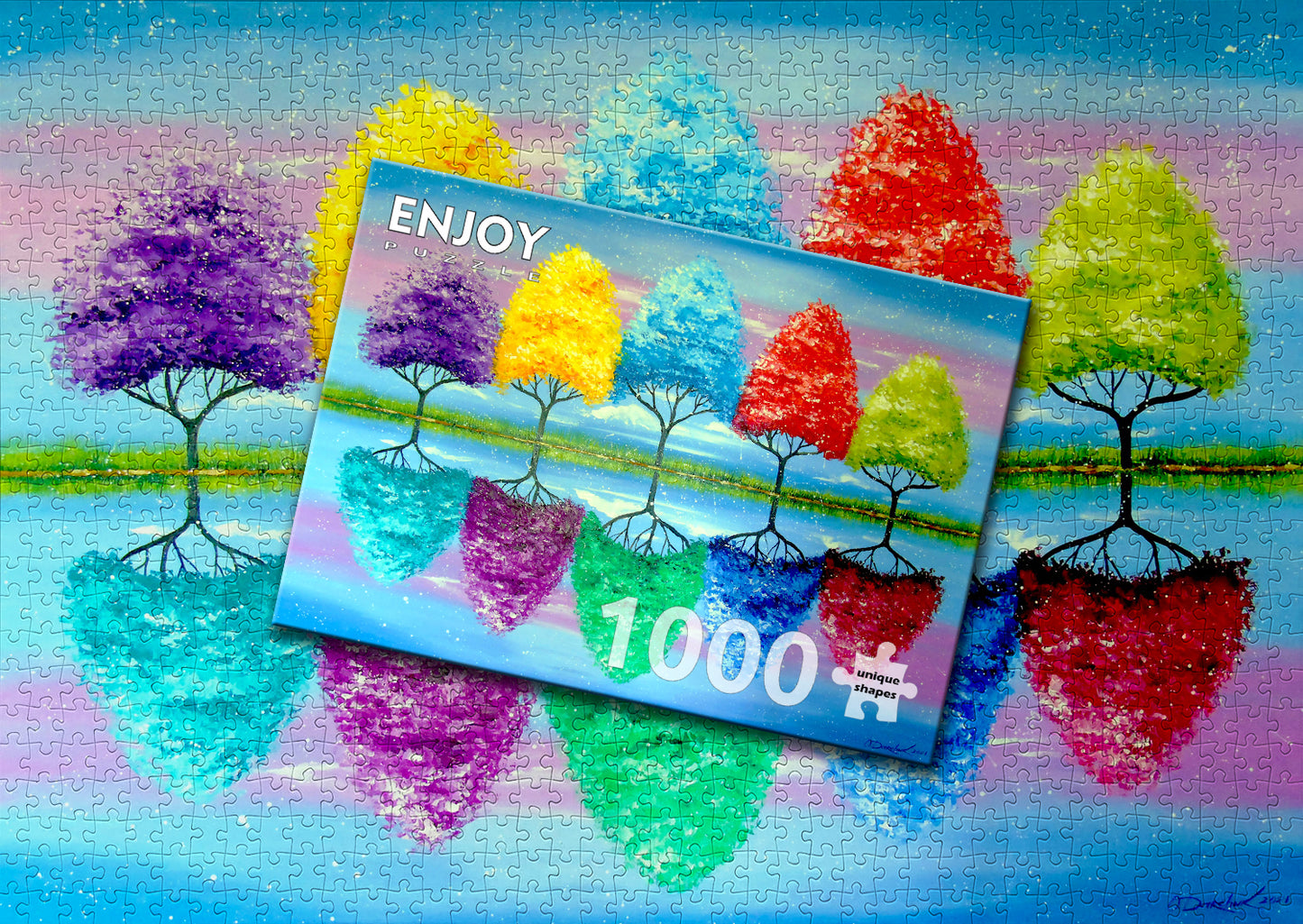 1000 Pieces Jigsaw Puzzle - Each Tree Has Its Own Colorful History (1702)