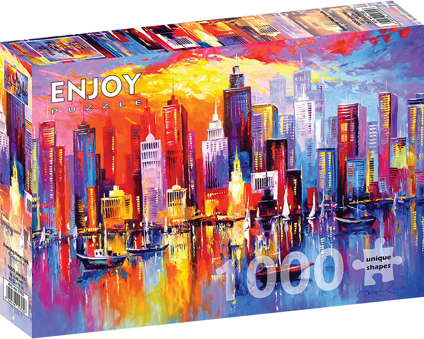 1000 Pieces Jigsaw Puzzle - Evening New York (1705)