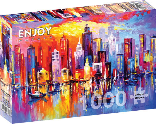 1000 Pieces Jigsaw Puzzle - Evening New York (1705)