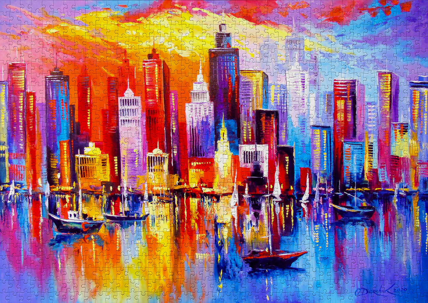 1000 Pieces Jigsaw Puzzle - Evening New York (1705)