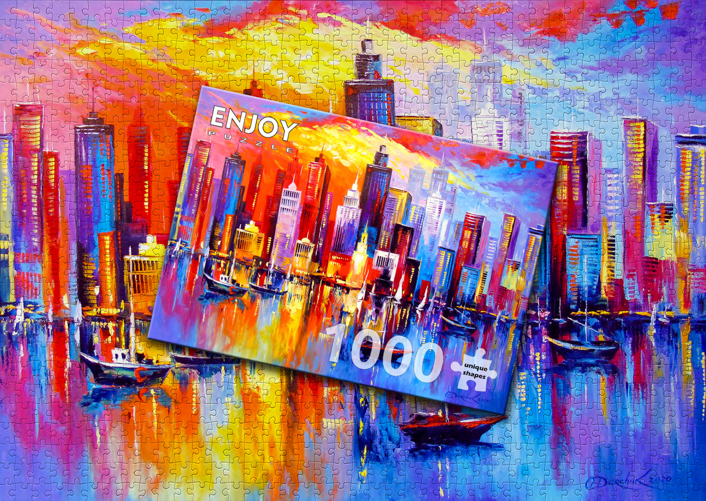 1000 Pieces Jigsaw Puzzle - Evening New York (1705)