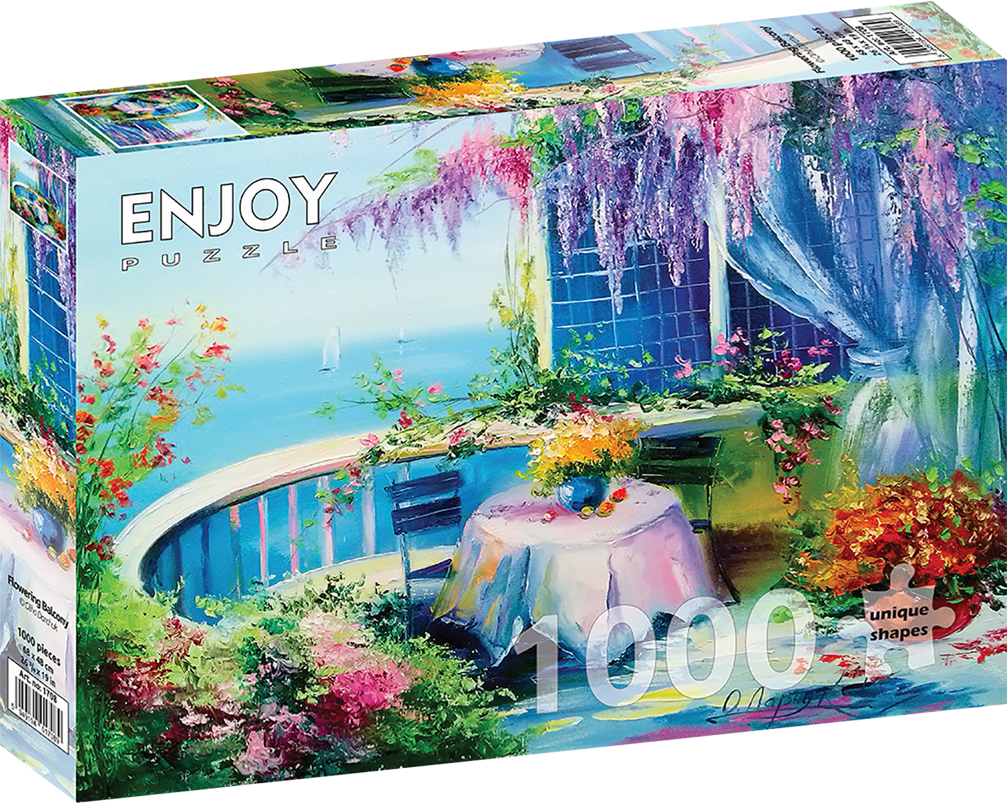 1000 Pieces Jigsaw Puzzle - Flowering Balcony (1708)