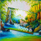 1000 Pieces Jigsaw Puzzle - In the Woods near the Waterfall (1714)