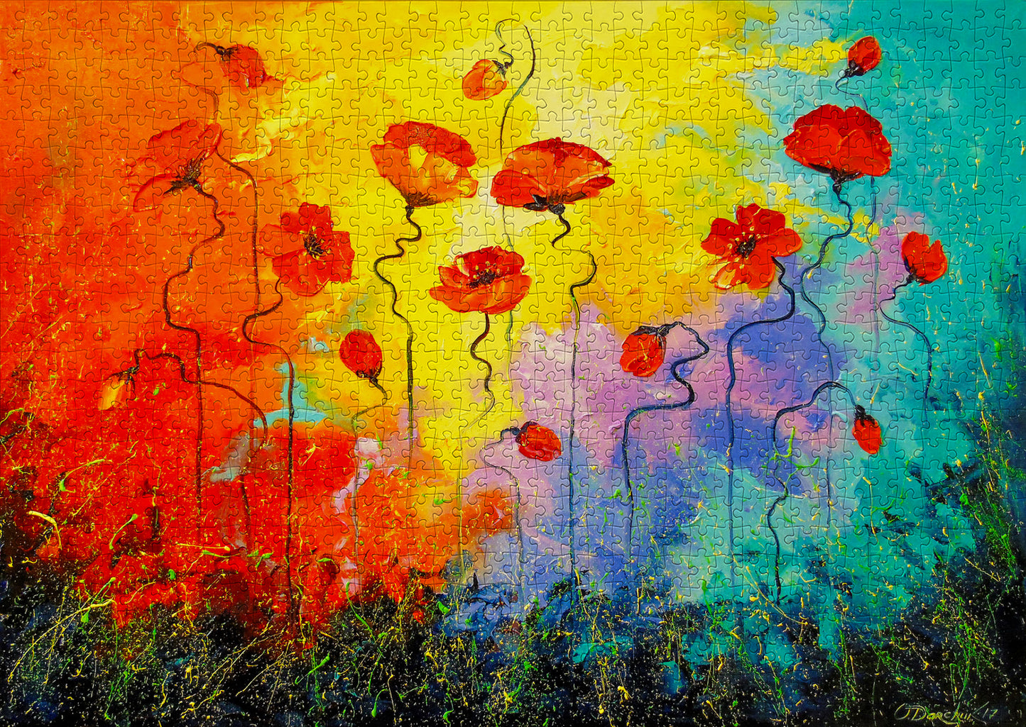 1000 Pieces Jigsaw Puzzle - Magic Poppies (1723)