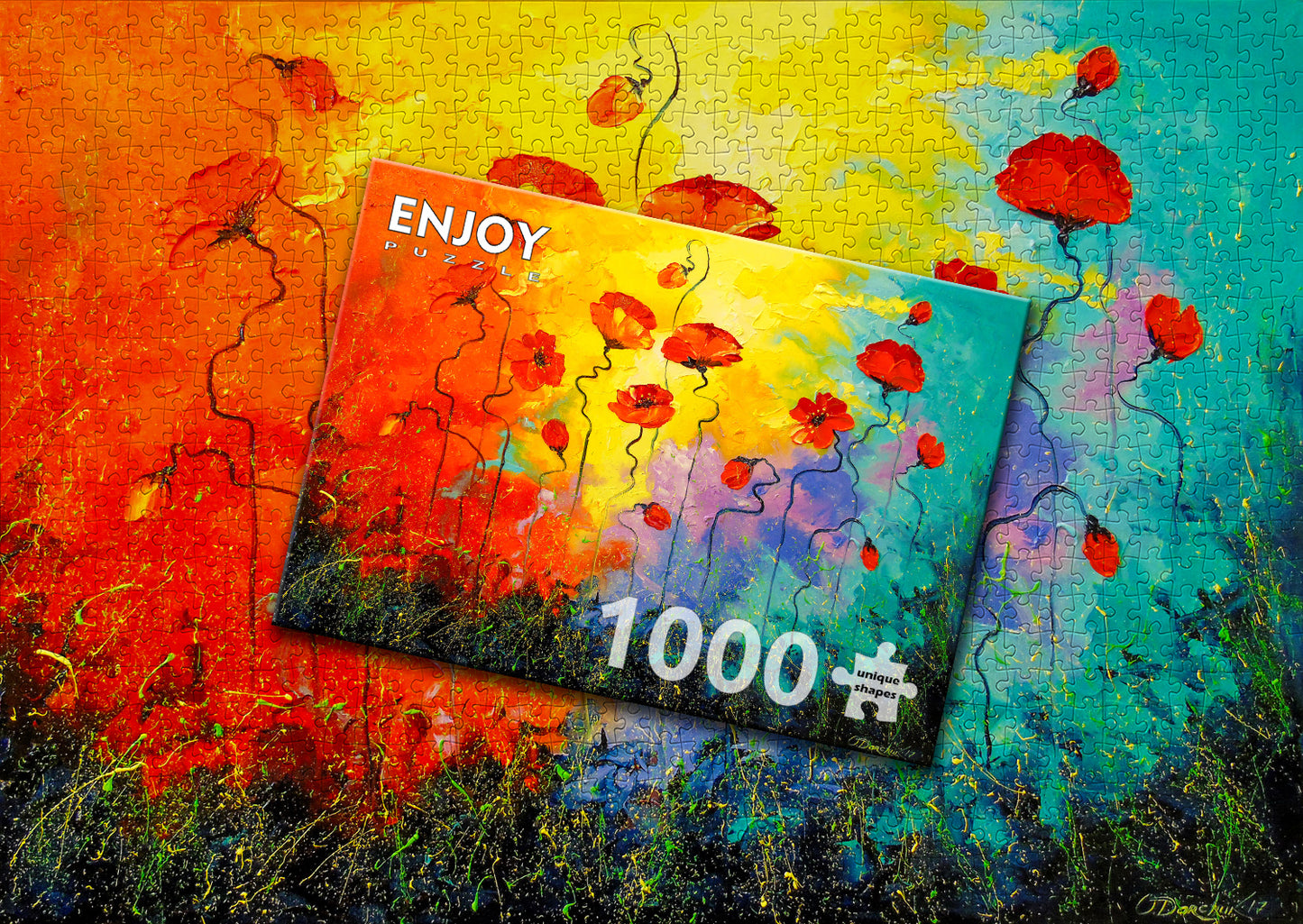 1000 Pieces Jigsaw Puzzle - Magic Poppies (1723)