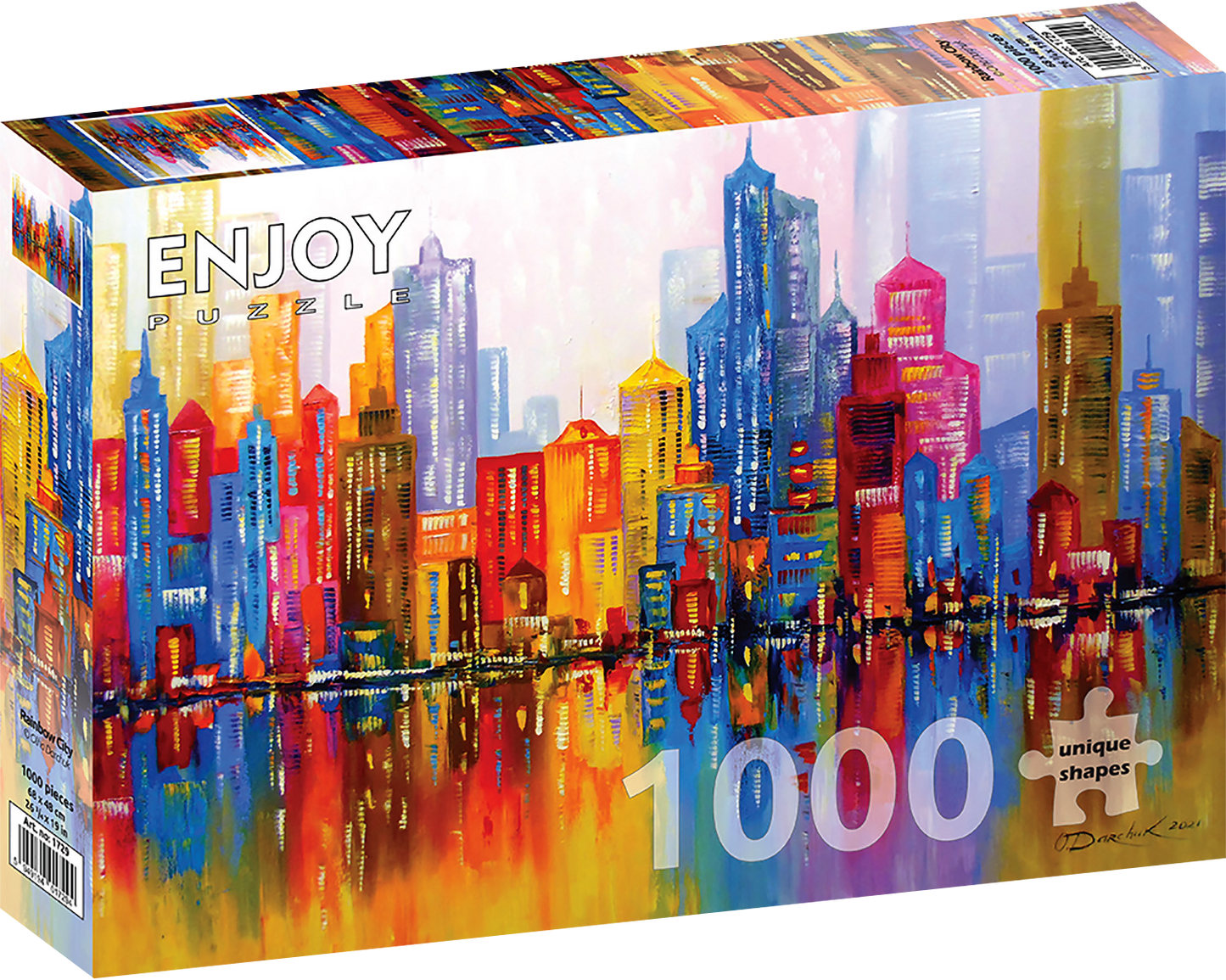1000 Pieces Jigsaw Puzzle - Rainbow City (1729)