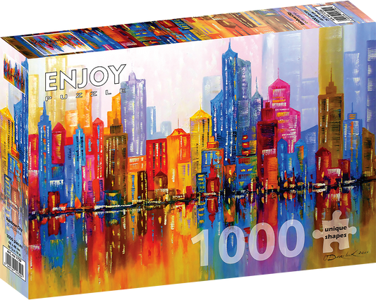 1000 Pieces Jigsaw Puzzle - Rainbow City (1729)