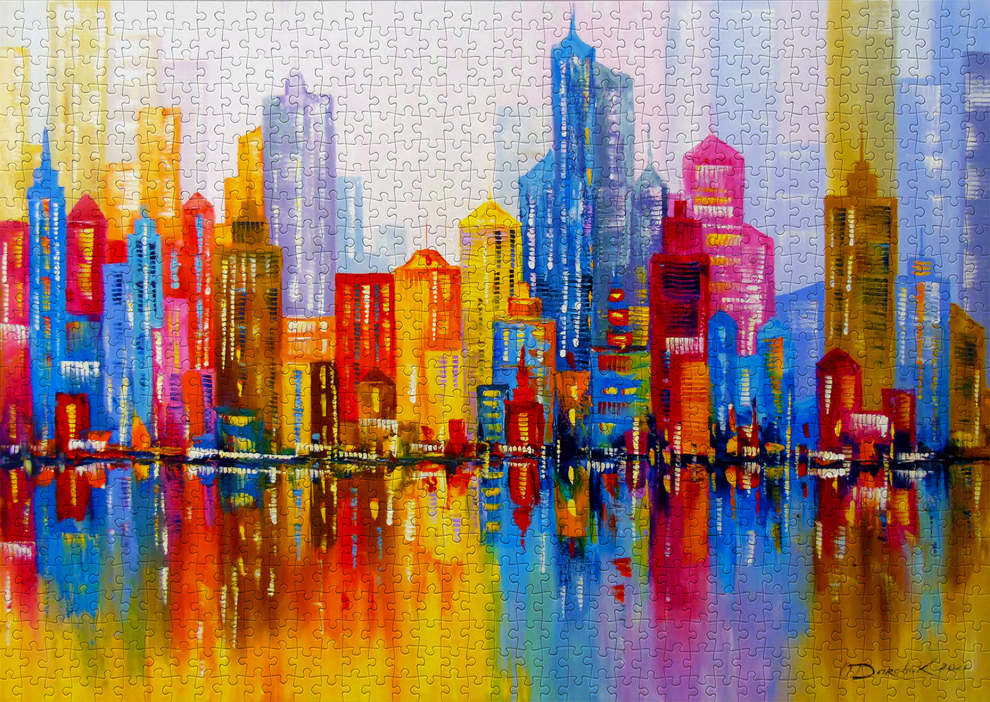 1000 Pieces Jigsaw Puzzle - Rainbow City (1729)