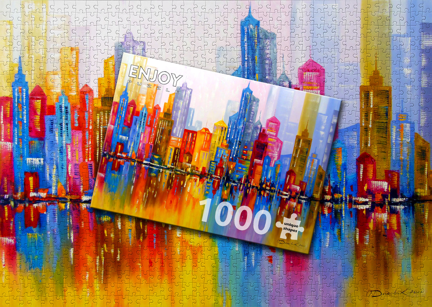1000 Pieces Jigsaw Puzzle - Rainbow City (1729)