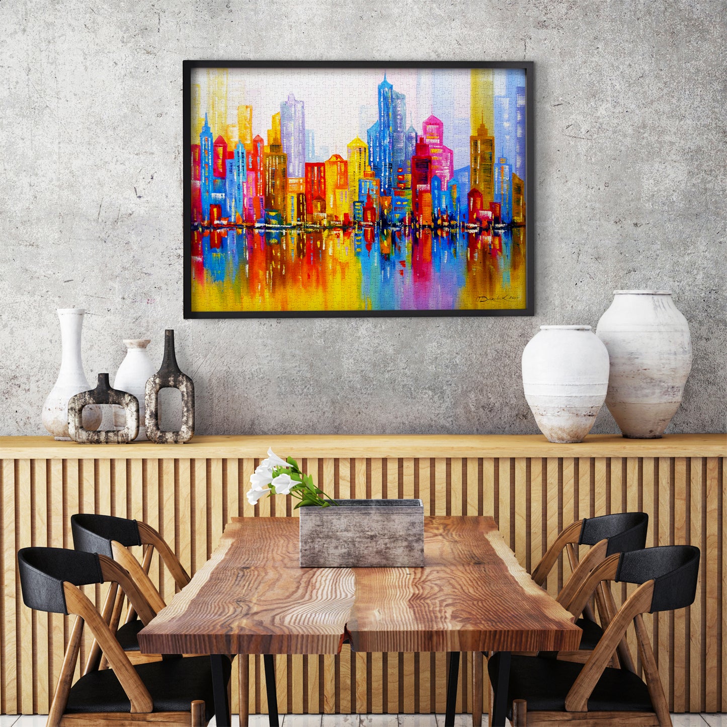 1000 Pieces Jigsaw Puzzle - Rainbow City (1729)