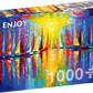 1000 Pieces Jigsaw Puzzle - Rainbow Sailboats (1732)