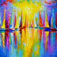 1000 Pieces Jigsaw Puzzle - Rainbow Sailboats (1732)