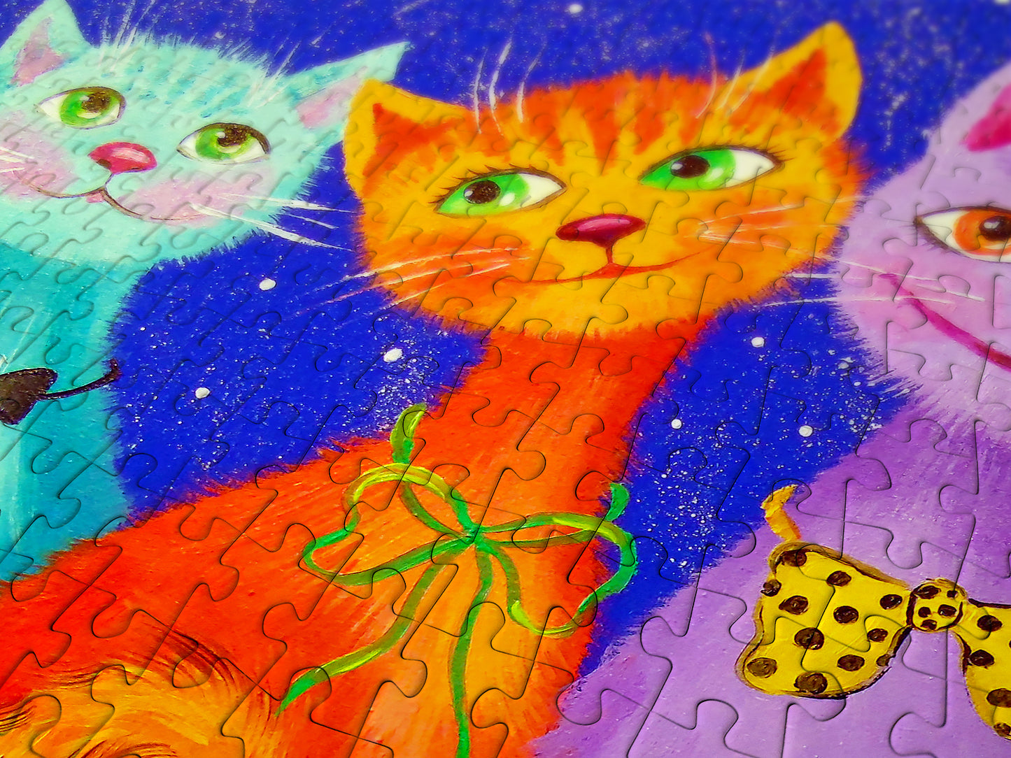 1000 Pieces Jigsaw Puzzle - Smiling Cats (1738)