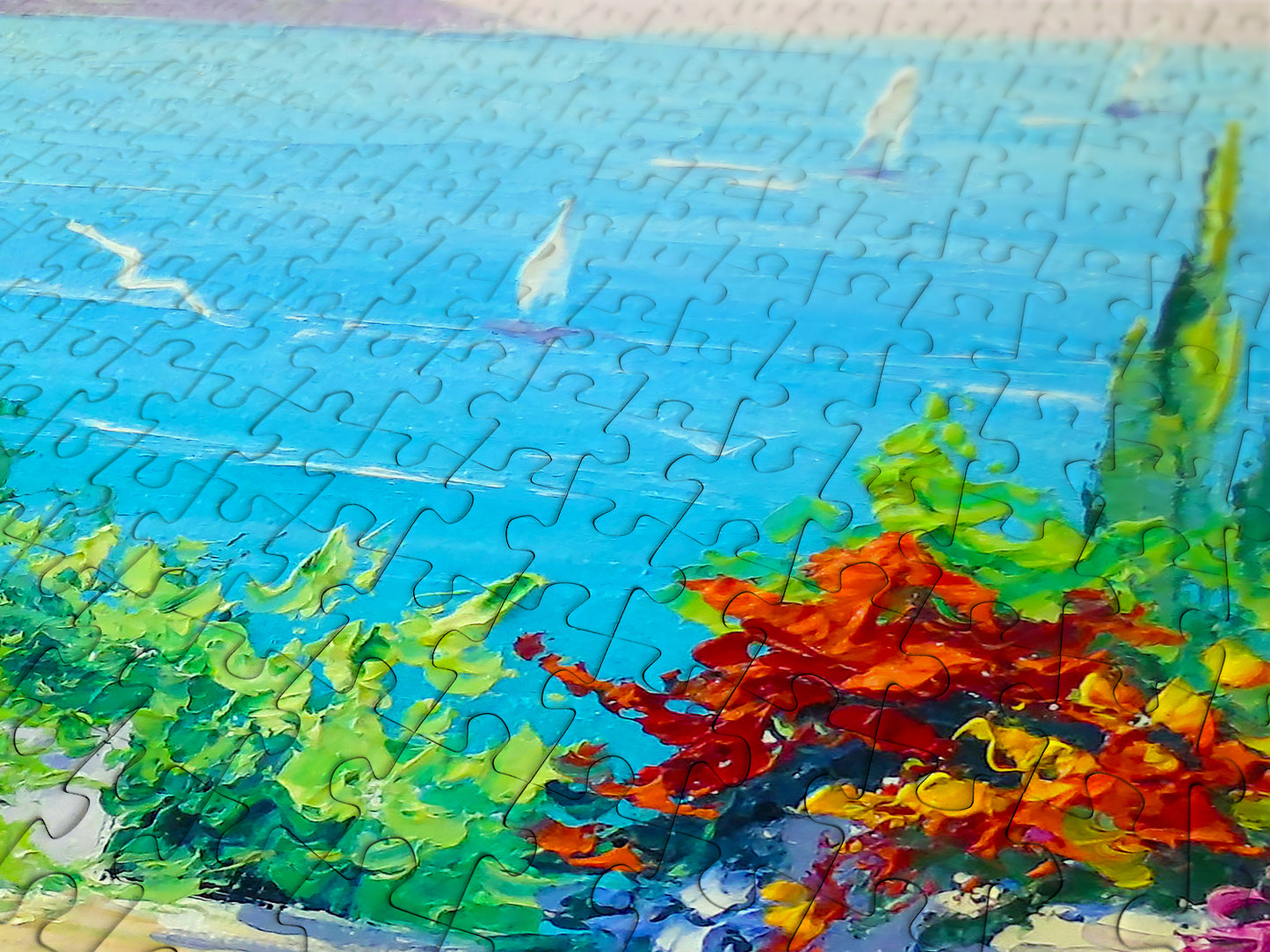 1000 Pieces Jigsaw Puzzle - Sunny Road to the Sea (1747)