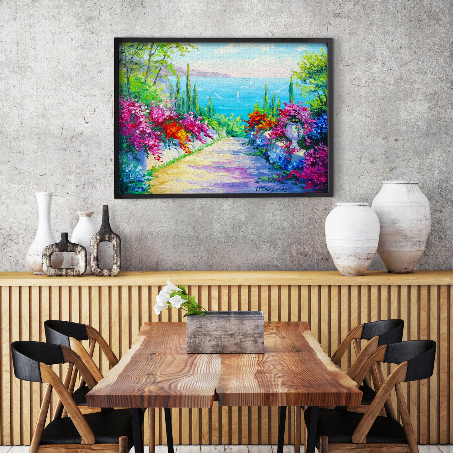 1000 Pieces Jigsaw Puzzle - Sunny Road to the Sea (1747)
