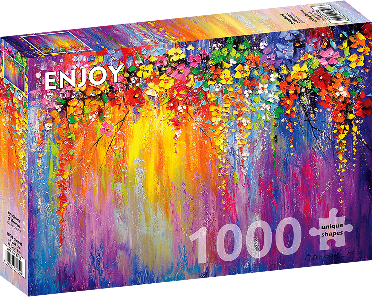 1000 Pieces Jigsaw Puzzle - Symphony of Flowers (1750)