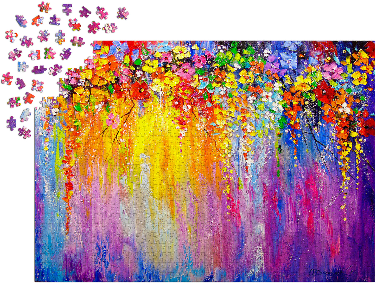 1000 Pieces Jigsaw Puzzle - Symphony of Flowers (1750)