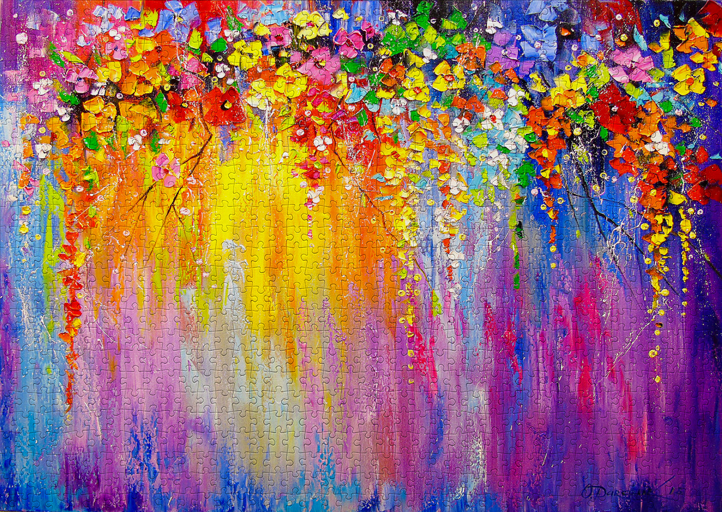 1000 Pieces Jigsaw Puzzle - Symphony of Flowers (1750)