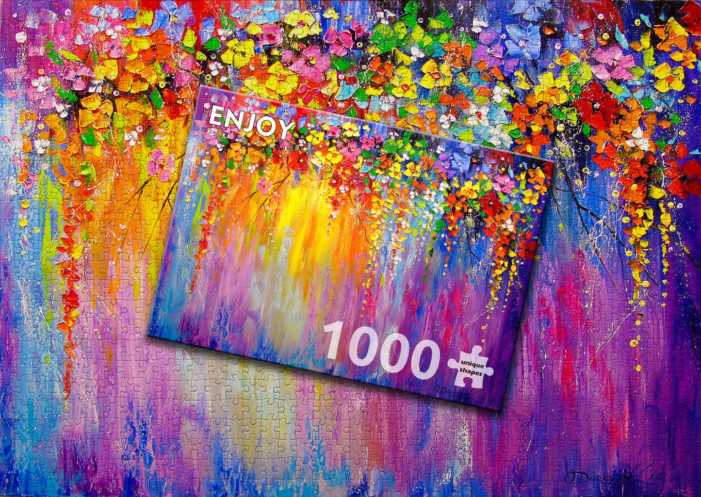 1000 Pieces Jigsaw Puzzle - Symphony of Flowers (1750)