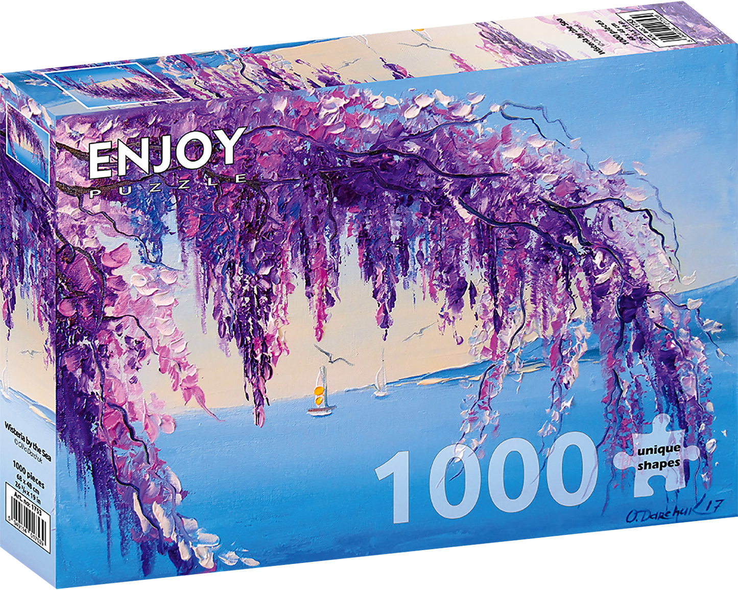 1000 Pieces Jigsaw Puzzle - Wisteria by the Sea (1753)